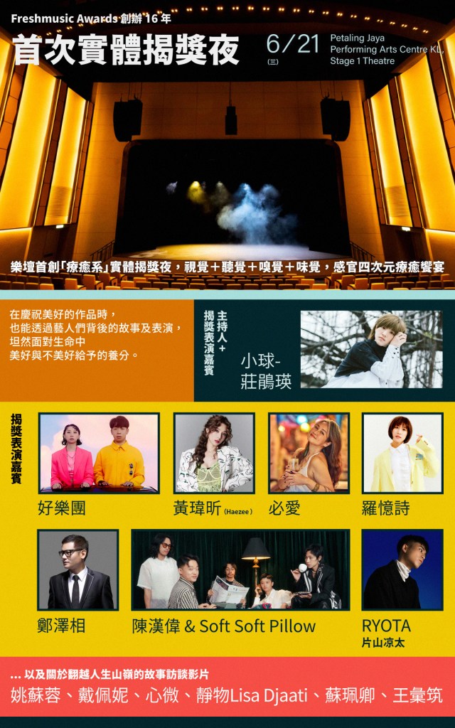 Freshmusic Awards 創辦16年 首次實體揭獎夜