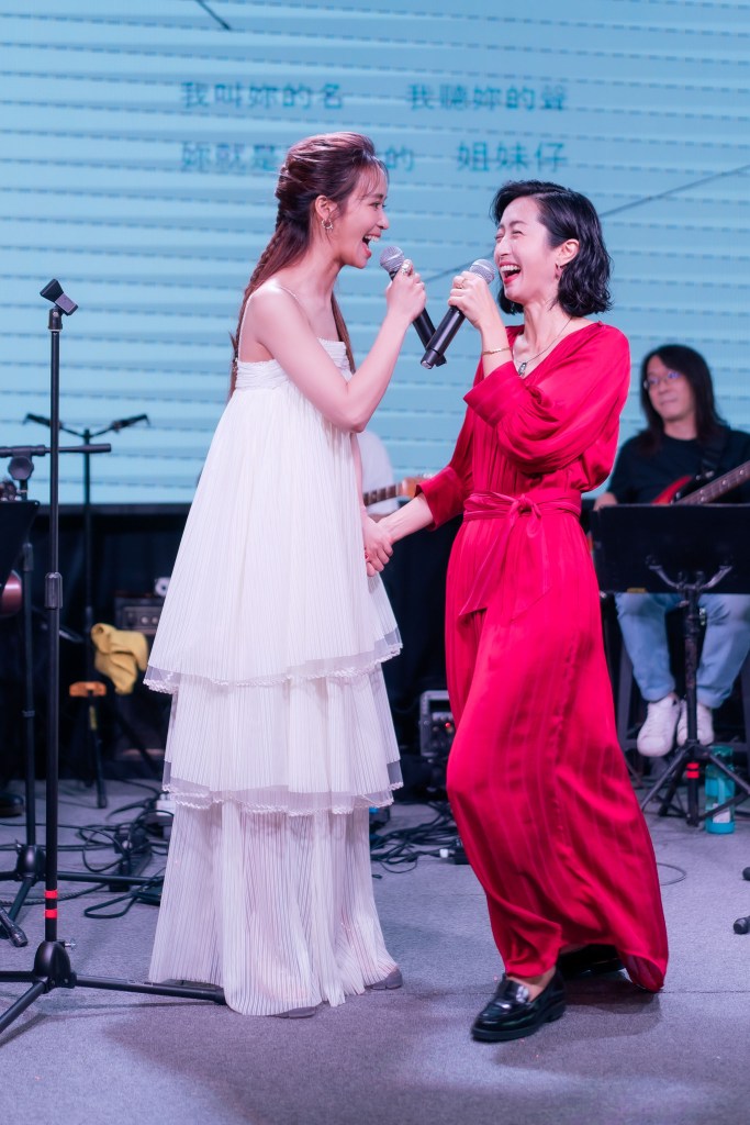 陳明珠(左)與瑪靡同是客家人而結為好友.