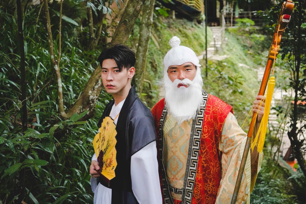 八弟蕭志瑋(右)對馮晨軒(左)在《太極》單曲上的用心投入感到甘拜下風