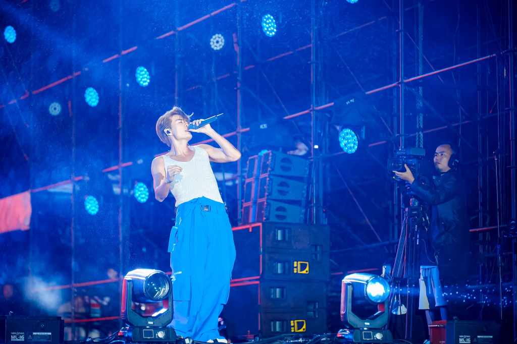 吳克群享受音樂節演出。