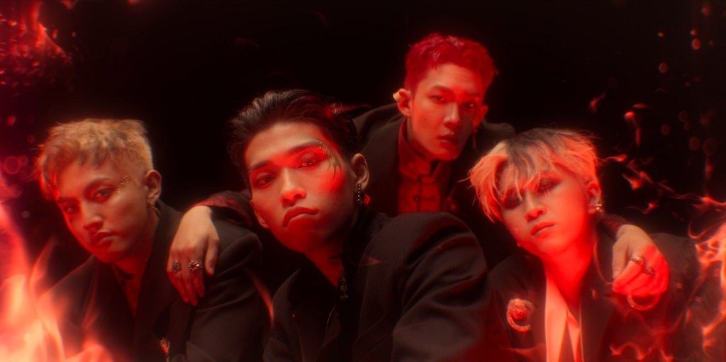 U_NUS新曲〈100% 〉以四大神獸象徵冠軍之姿。（圖／滾石唱片）