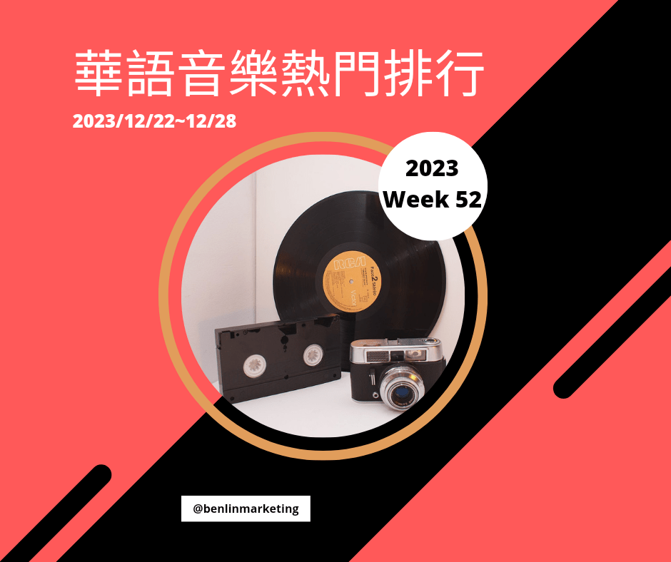 2023第52週 周杰倫[聖誕星]制霸KKBOX新歌及單曲榜 U:NUS【途迷】KKBOX專輯榜空降冠軍 五堅情【ROYAL】EP光南銷售第1