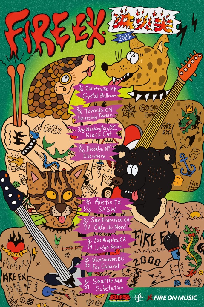 滅火器北美巡演海報