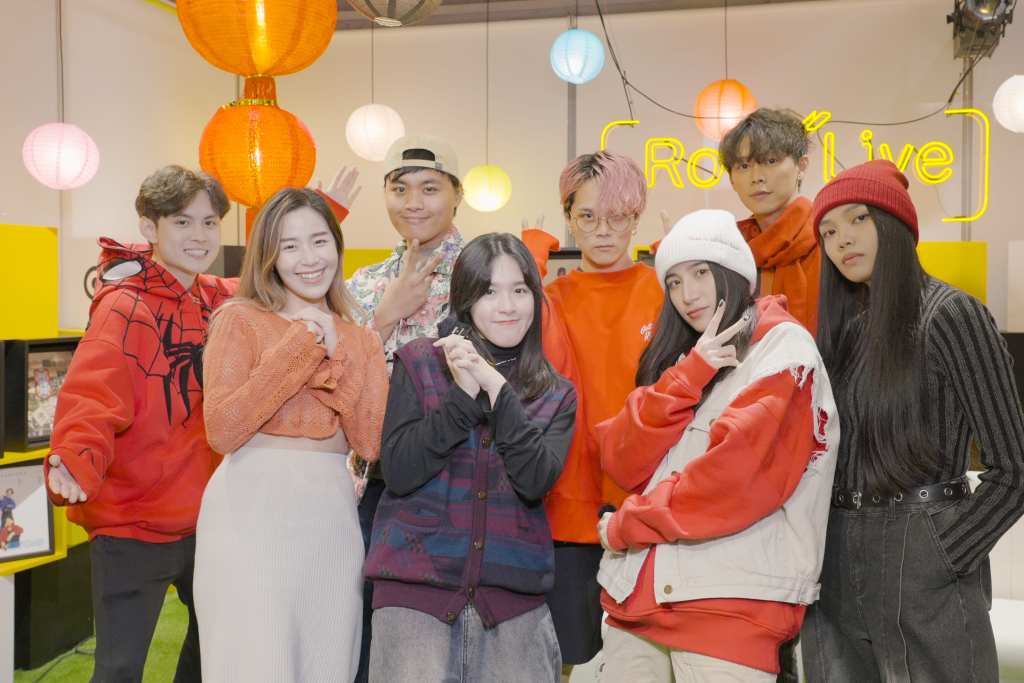 滾石摘星號選手左到右，鄺澤東、葉柔、薩布洛、wann、花二銘、Kaį、柯喬凱、Lexa