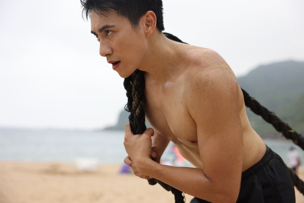 潘君侖受邀登大巨蛋演出 進行超強度拳擊訓練 (照片提供:希望娛樂經紀)
