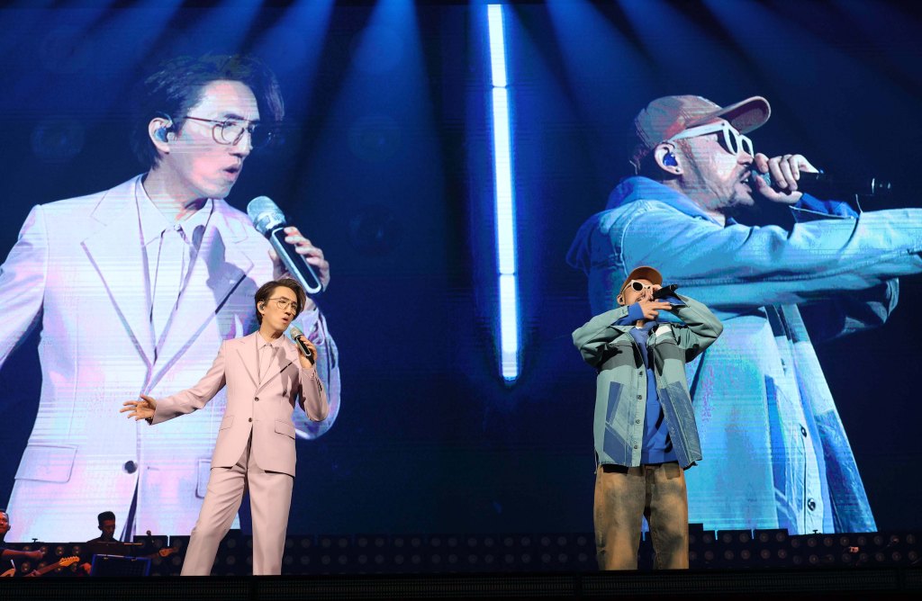 林志炫台北小巨蛋安可返場 邀金曲歌王熱狗擔任嘉賓 (照片提供:寬宏藝術)

