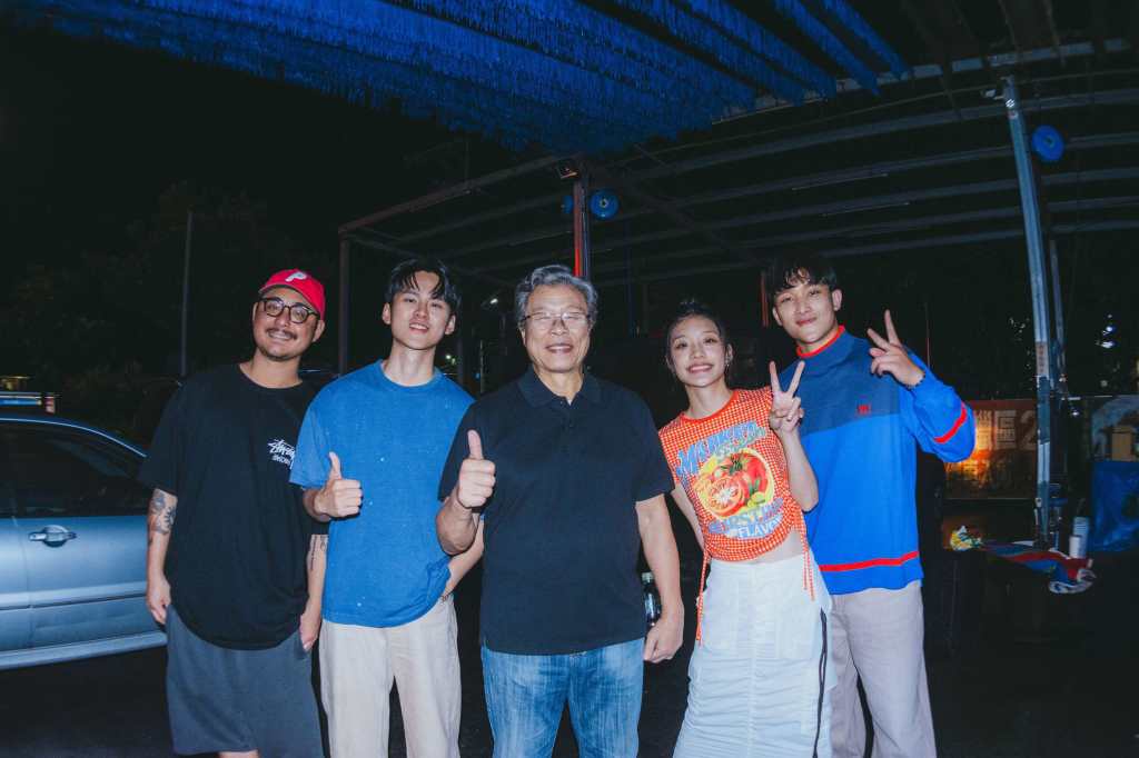 左起：導演、裴拓、楊烈、若欣、碩美