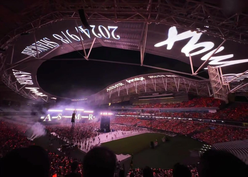 aMEI《ASMeiR》max演唱會上海站全景 (照片翻攝網路)