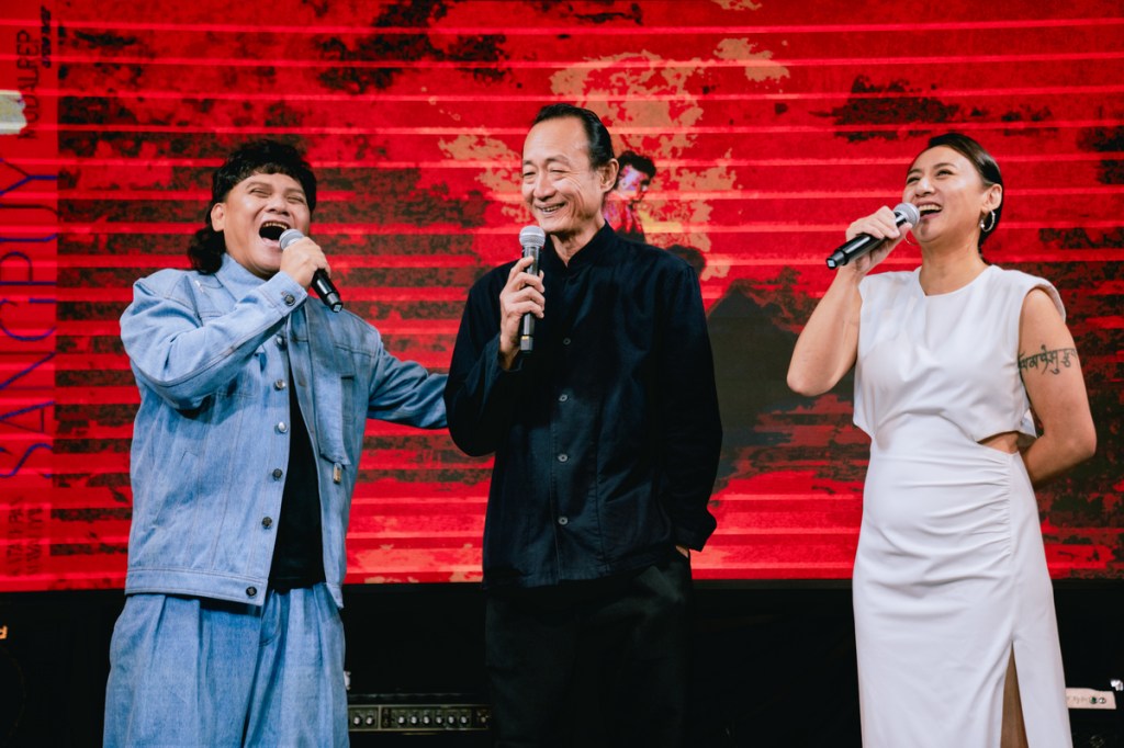 多次與桑布伊合作的金獎大師鍾興民(中)也特別現身力挺