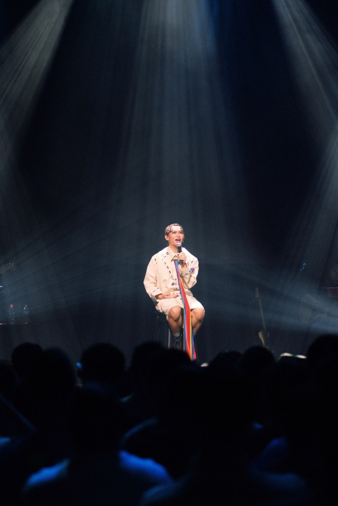 難得向現場樂迷分享今年發生的感情故事的那那大師，自認「最近告白失敗了」