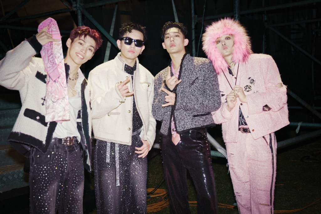 U:NUS跨年連唱新北市、高雄市、屏東縣,3場妝造全新更首演洗腦新歌〈嗨到臉紅紅〉。(圖/滾石唱片提供)