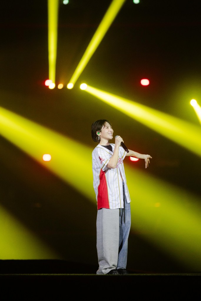 梁文音受邀登大巨蛋為味全龍首戰獻唱 (照片提供:味全龍球團)