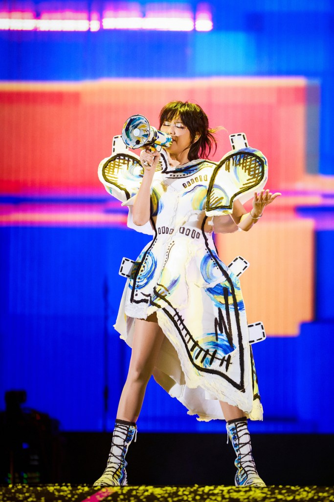 日前在上海開唱的孫燕姿 宣布將首次唱進高雄巨蛋 (照片提供:Make Music)