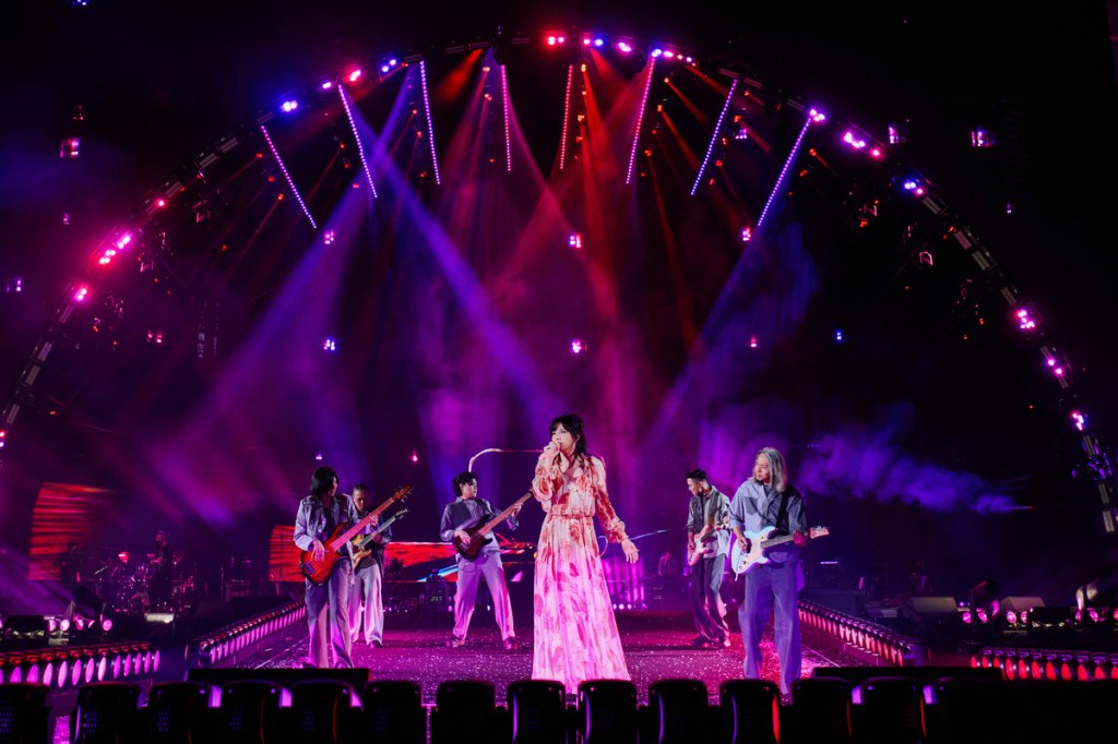 日前在上海開唱的孫燕姿 宣布將首次唱進高雄巨蛋 (照片提供:Make Music)