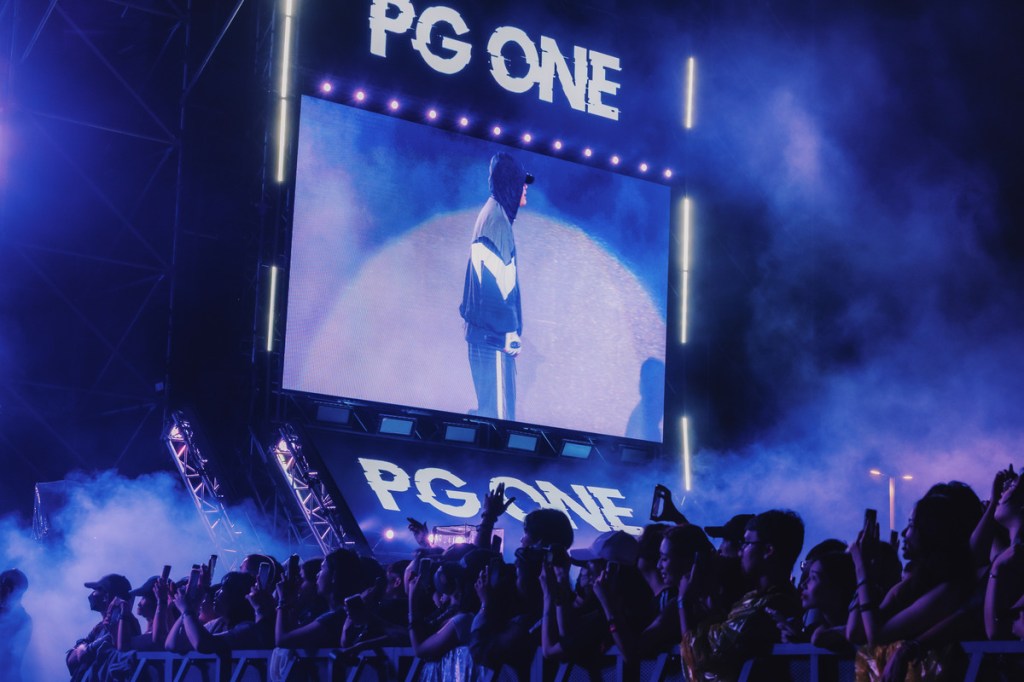 《中國有嘻哈》總冠軍的PG ONE登台演唱（SPACEPORT提供）