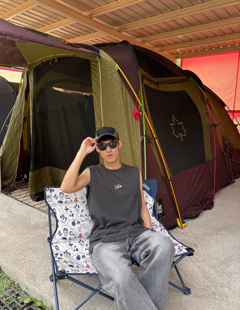 李柏諺端午節到深山露營 (照片提供:杰思娛樂)