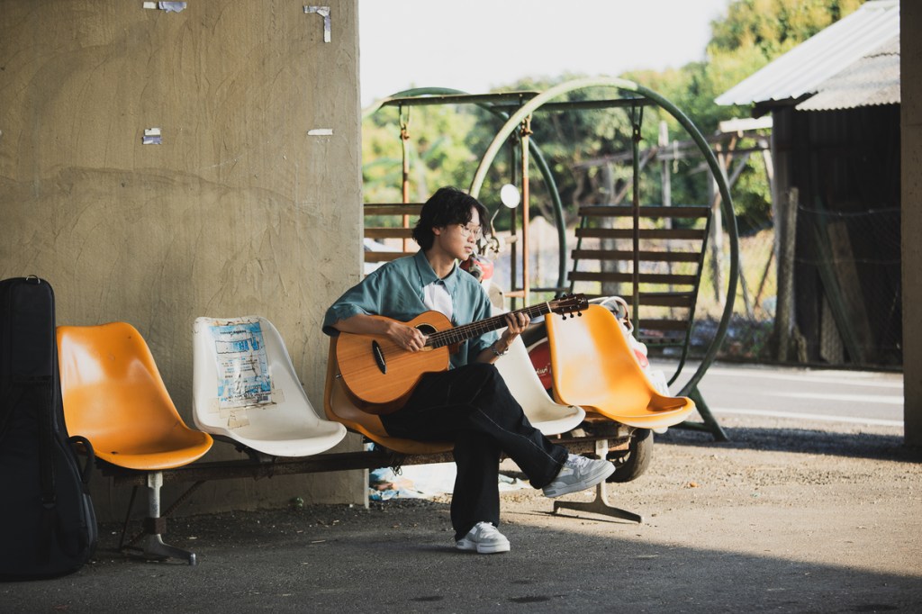 江晟榮首趟小巡迴從台南啟程 (照片提供:江晟榮)