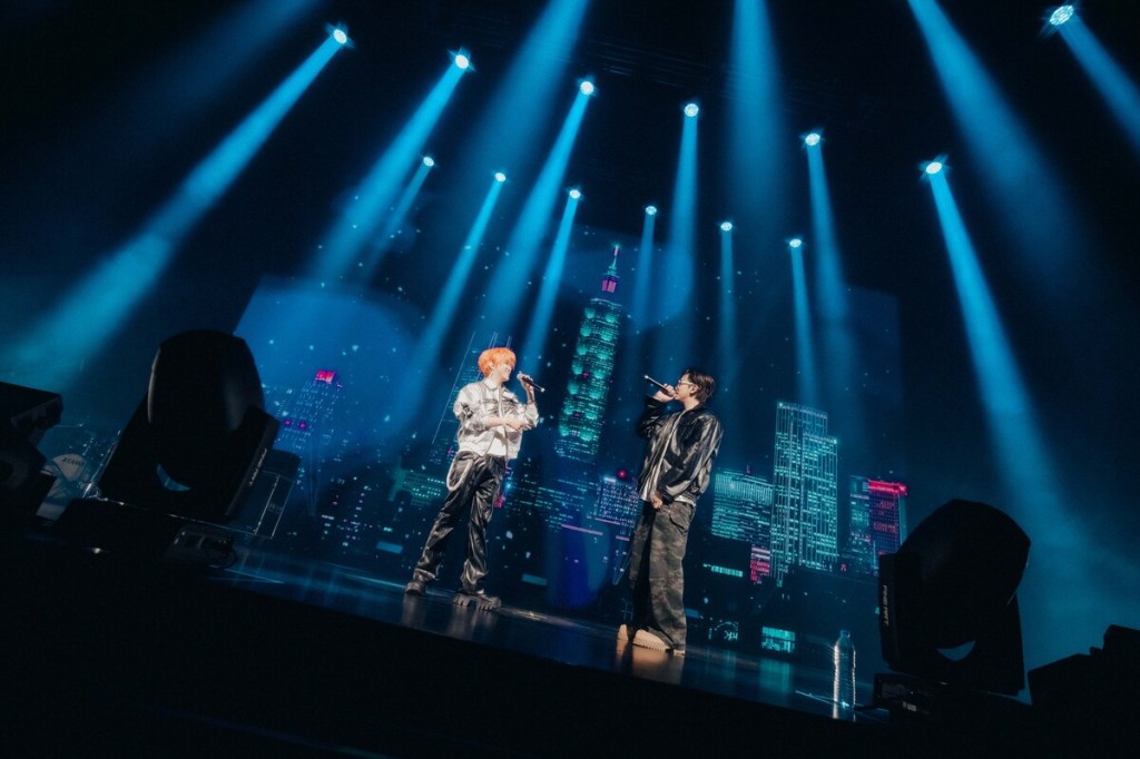 吳昱廷（左）和高有翔（右）在春樂祭首唱多首新歌。（圖／量籽計畫提供）